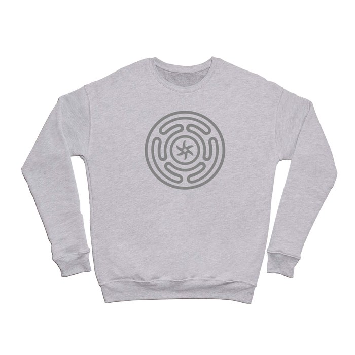 Gray Hekate Wheel Crewneck Sweatshirt