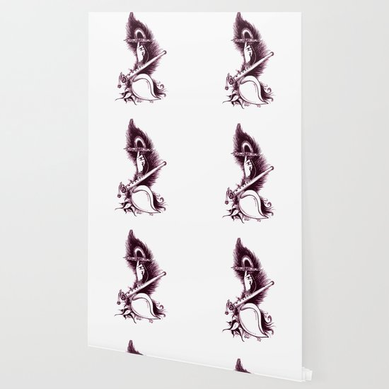 Symbolic Lord Krishna Wallpaper By Equanimousone Society6