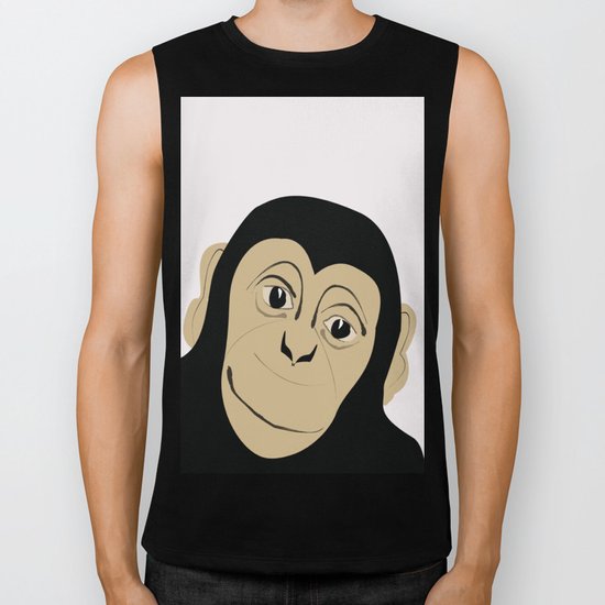 Monkey Illustration Biker Tank