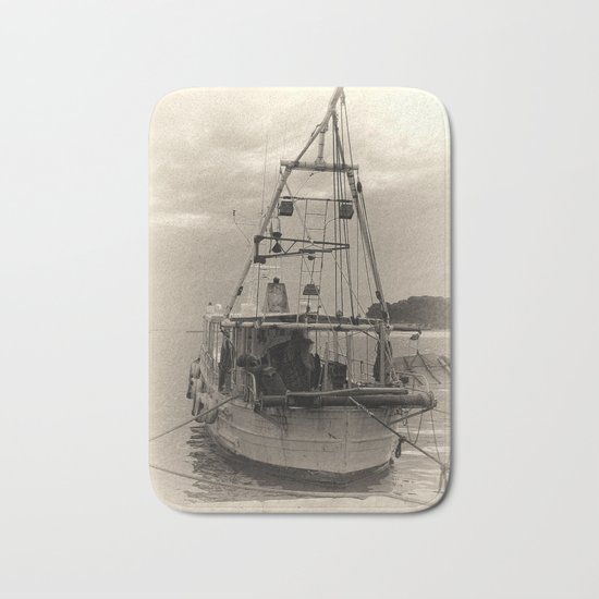 Fishing boat Bath Mat