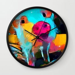 Mini Pig Wall Clock