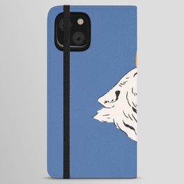 BLUE Wolf iPhone Wallet Case