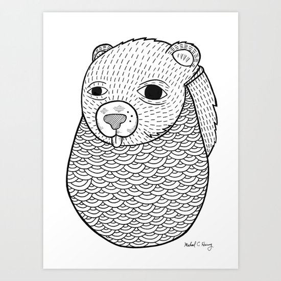 Mr. Rupel's Most Ingenuous Beard for Bears Art Print