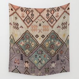 Traditional Vintage Moroccan Rug Wall Tapestry