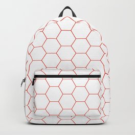El Balón Backpack | Hexagons, Graphicdesign, Arsenal, Football, Untied, Manchester, Soccer, Redandwhite, Sheffield 