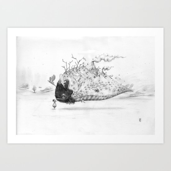 Touching you Art Print