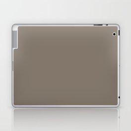 Dark Brown-Gray Solid Color Pairs Pantone Brindle 18-1110 TCX - Shades of Orange Hues Laptop Skin