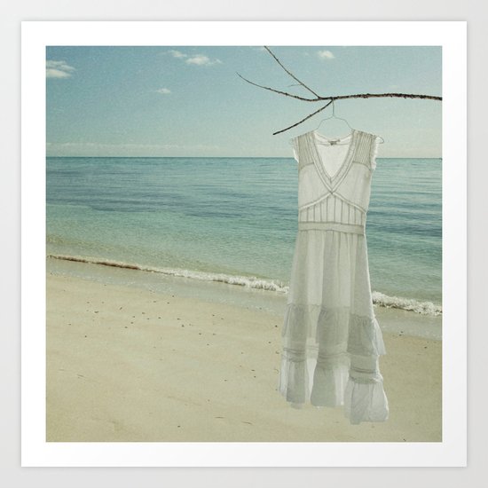 My White Dress. Art Print