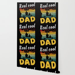 Real cool dad fishing retro Fathers day 2022 Wallpaper