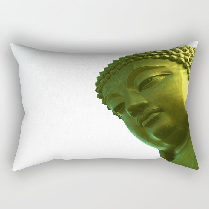 Green Buddha Rectangular Pillow
