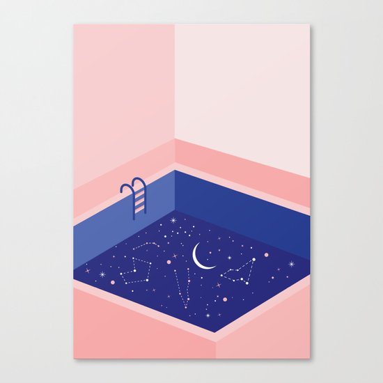 Cosmic pool Canvas Print
