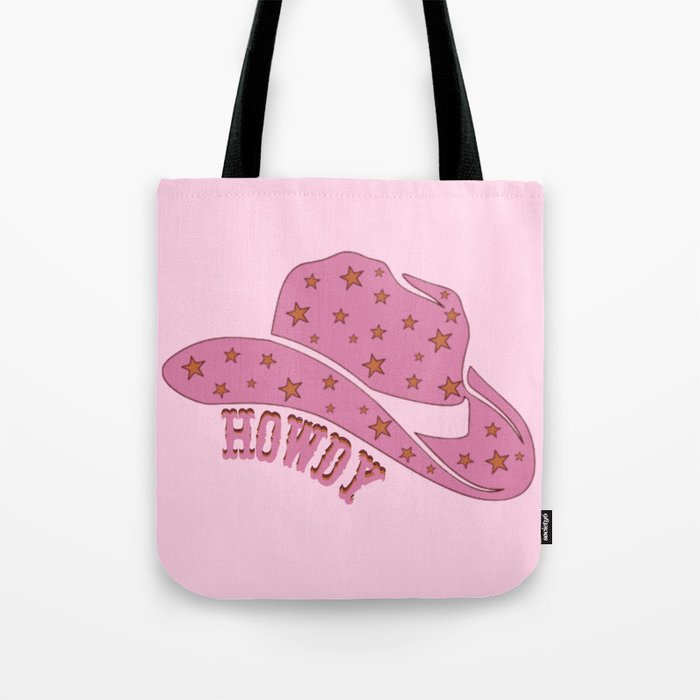 Howdy Cowgirl Hat Tote Bag
