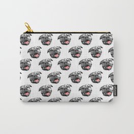 Staffy Spots (grey) Carry-All Pouch