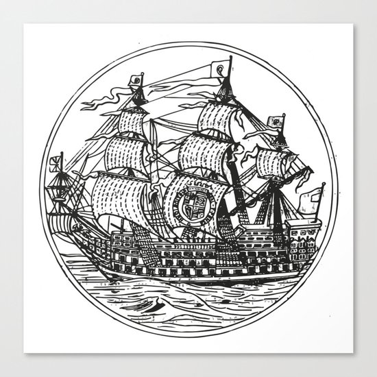 Galleon Canvas Print
