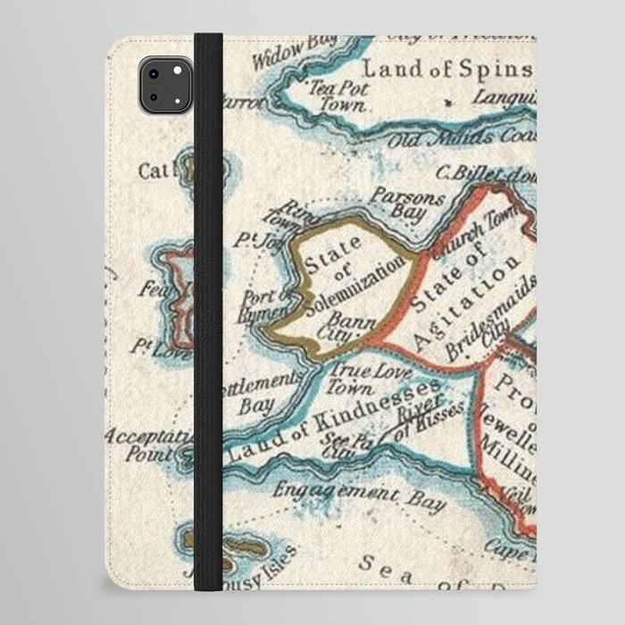 Allegorical Maps of Love, Courtship, and Matrimony iPad Folio Case