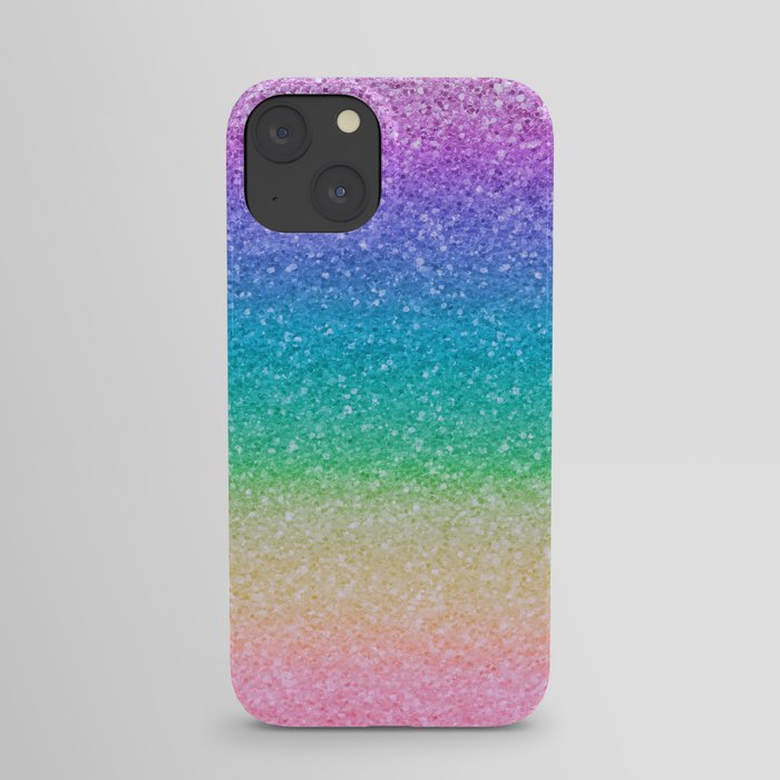 Rainbow Glitter iPhone Case