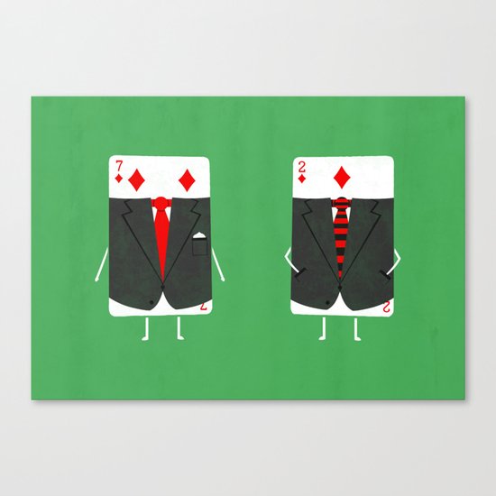 Suited Cards Canvas Print