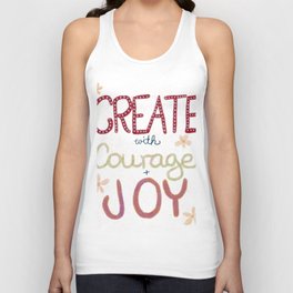 Create With Courage and Joy Unisex Tank Top