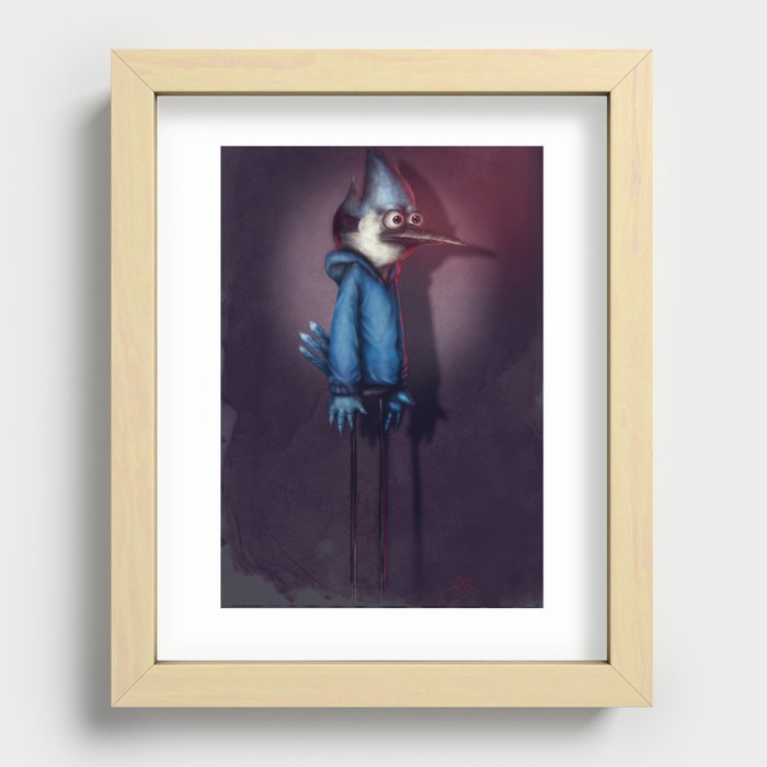 Mordecai from Regular Show Recessed Framed Print
