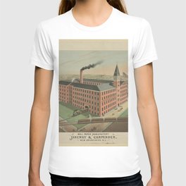Wall paper manufactory of Janeway & Carpender, New Brunswick, N.J., Vintage Print T Shirt