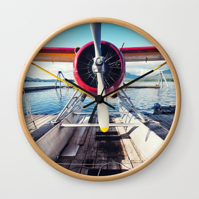 Alaskan Float Plane Wall Clock