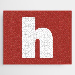 h (White & Maroon Letter) Jigsaw Puzzle