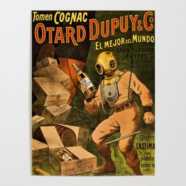 1910 Cognac Otard Dupuy Cornac Advertisement Poster Poster