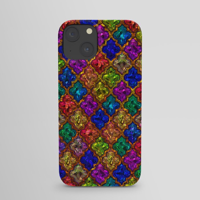 Jewels Moroccan pattern design iPhone Case