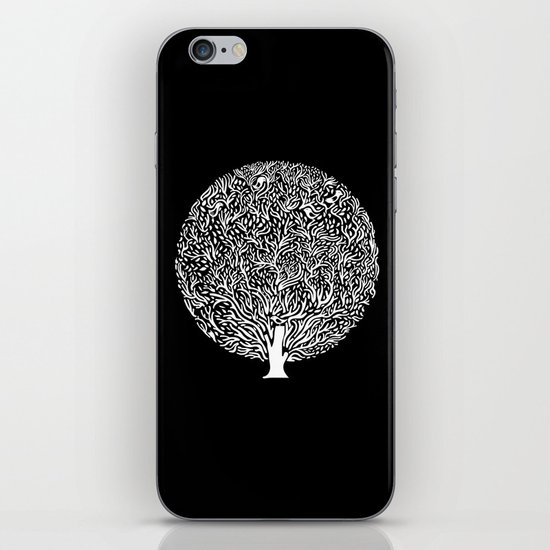 Black and White Tree iPhone & iPod Skin