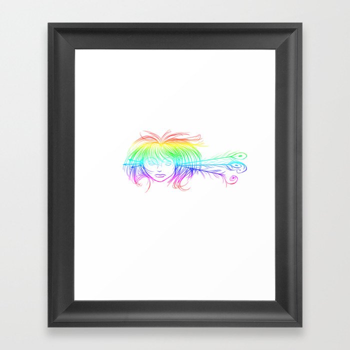 Arrow Head (Rainbow) Framed Art Print