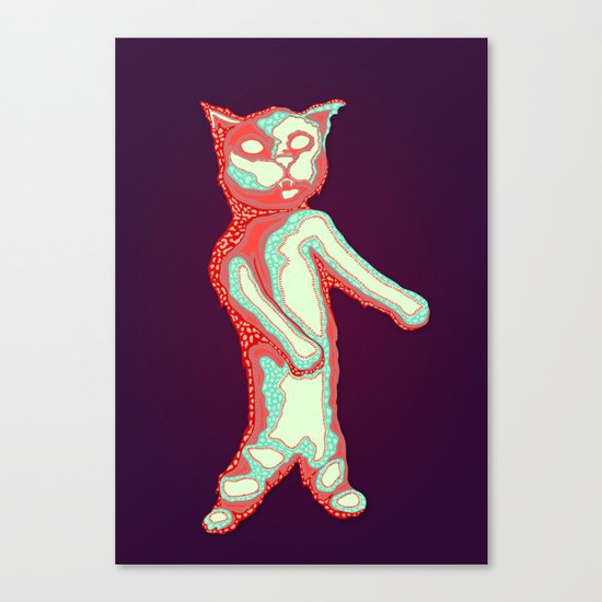 Zombie Cat Canvas Print