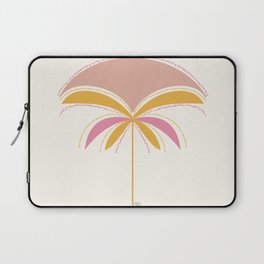 Mid-Century Modern Palm Tree Sunset Orange Pink Illustration Laptop Sleeve