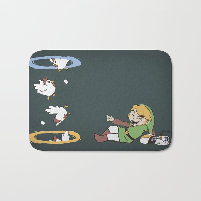 Thinking With Chickens Bath Mat