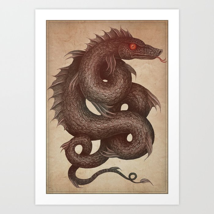 Print　Gloucester　Art　Stankovic　Society6　Sea　by　Serpent　Vlad