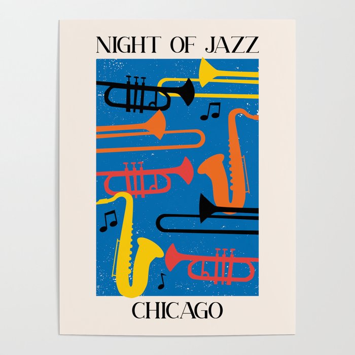 Chicago Jazz Night Poster