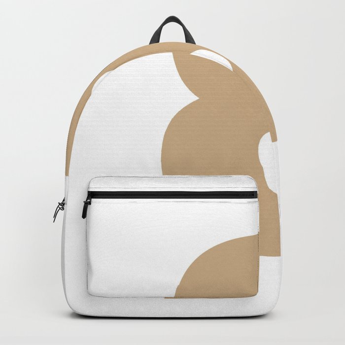 8 (Tan & White Number) Backpack