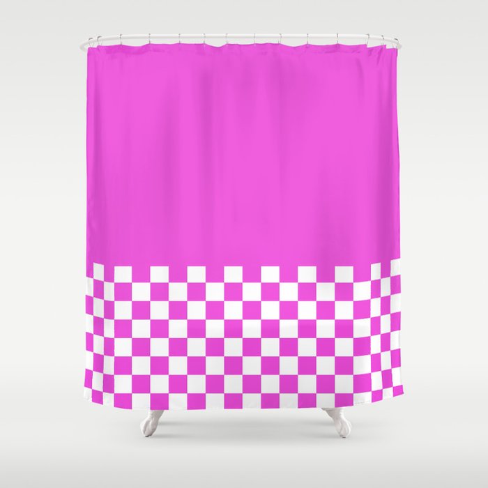 Checkerboard #3 Shower Curtain