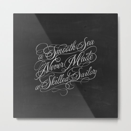 Smooth Sea Metal Print