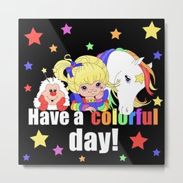 Rainbow Brite - Have a Colorful Day! Metal Print | Twinksprite, 90Snostalgia, Childhoodmemories, Haveacolorfulday, Rainbowbritesprite, Rainbow, Sprite, 80Skid, Rainbowbrite, Drawing 