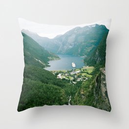 Geiranger Norway Throw Pillow