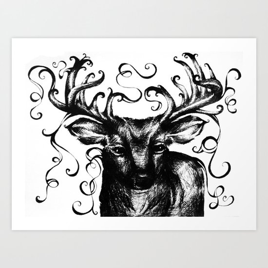 Deer Art Print