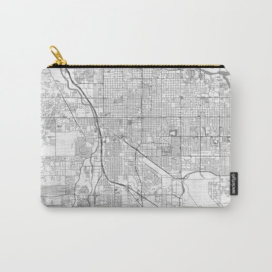 Tucson Map Line Carry-All Pouch