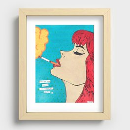 can't be bothered Recessed Framed Print