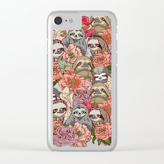Because Sloths Clear iPhone Case