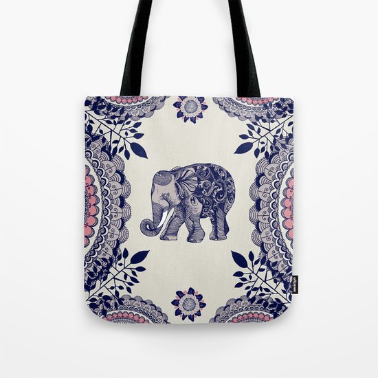 Elephant Pink Tote Bag