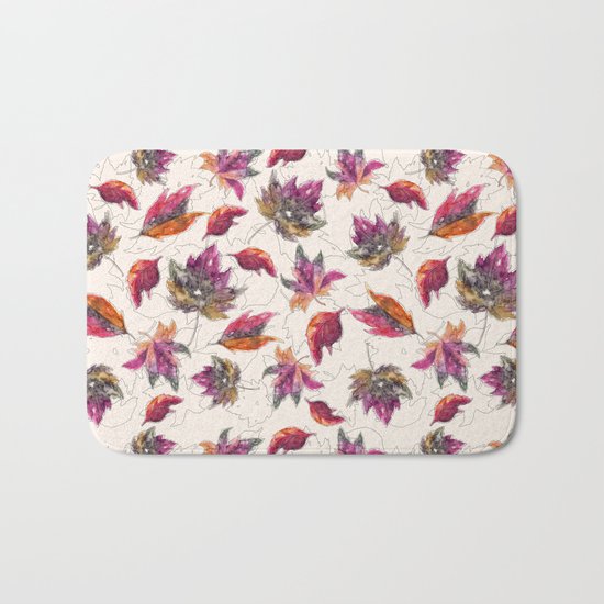 Maple Pattern Bath Mat