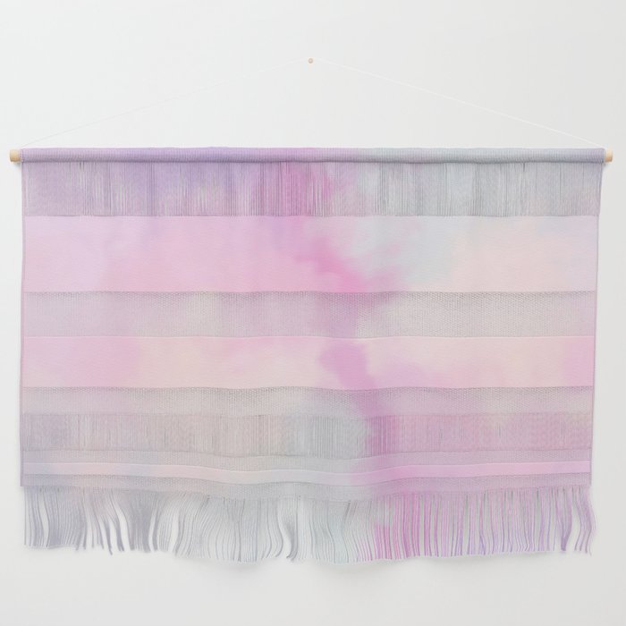 Rainbow Watercolor Cloud Wall Hanging