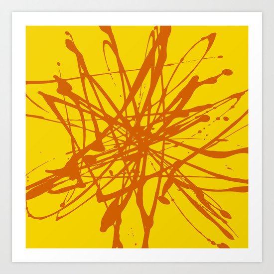 Bloom Yellow Art Print