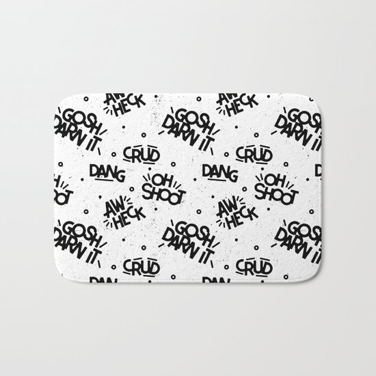 PG Cussin' Pattern Bath Mat