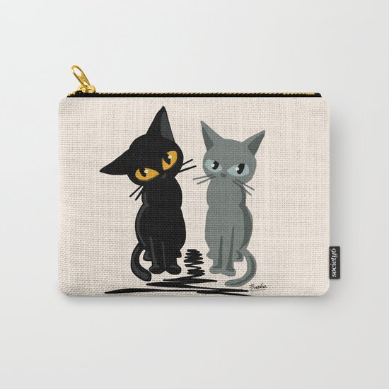 Black and gray Carry-All Pouch